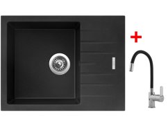 Sinks PERFECTO 650 Metalblack + Flexia Sinks PERFECTO 650 Metalblack + Flexia