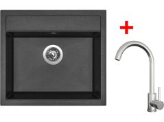 Sinks SOLO 560 Metalblack + ARCO celonerezová Sinks SOLO 560 Metalblack + ARCO celonerezová