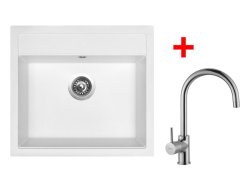 Set Sinks Solo 560 Milk + Vitalia Set Sinks Solo 560 Milk + Vitalia