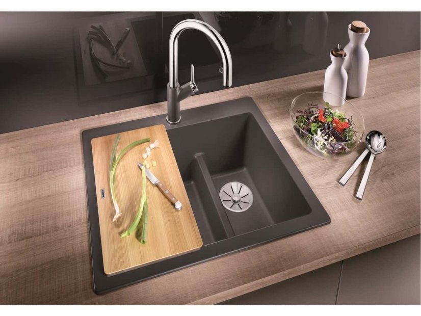 Granitový drez Blanco PLEON 6 Split InFino tartufo