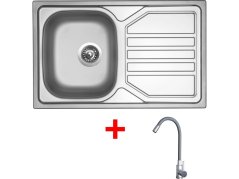 Sinks OKIO 800 + ELASTA nerez/sivá Sinks OKIO 800 + ELASTA nerez/sivá