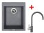 Set Sinks CUBE 410 Titanium + Vitalia GR
