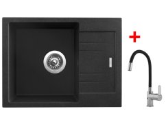 Set Sinks RAPID 580 Granblack + Flexia Set Sinks RAPID 580 Granblack + Flexia