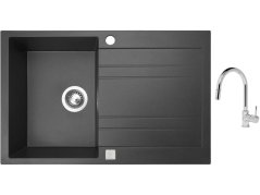 Set Sinks GRANDE 800 Granblack + batéria Sinks MIX 35 P chróm