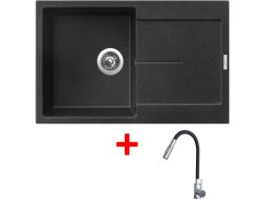 Sinks ULTIMA 790 Granblack + ELASTA S nerez/černá Sinks ULTIMA 790 Granblack + ELASTA S nerez/černá