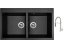 Set Sinks AMANDA 860 DUO Metalblack + batéria Sinks MIX 35 PROF S chróm