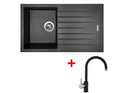 Set Sinks Perfecto 860 Metalblack + Vitalia GR Set Sinks Perfecto 860 Metalblack + Vitalia GR