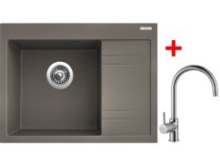 Sinks RIM 650 L Truffle + Vitalia Sinks RIM 650 L Truffle + Vitalia