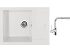 Set Sinks AMANDA 650 Milk + baterie Sinks ENIGMA S chrom Set Sinks AMANDA 650 Milk + baterie Sinks ENIGMA S chrom