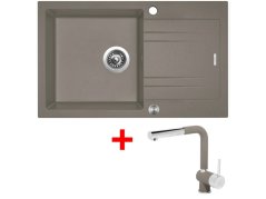 Set Sinks Linea 780 XC Truffle + Mix 3 P GR Set Sinks Linea 780 XC Truffle + Mix 3 P GR