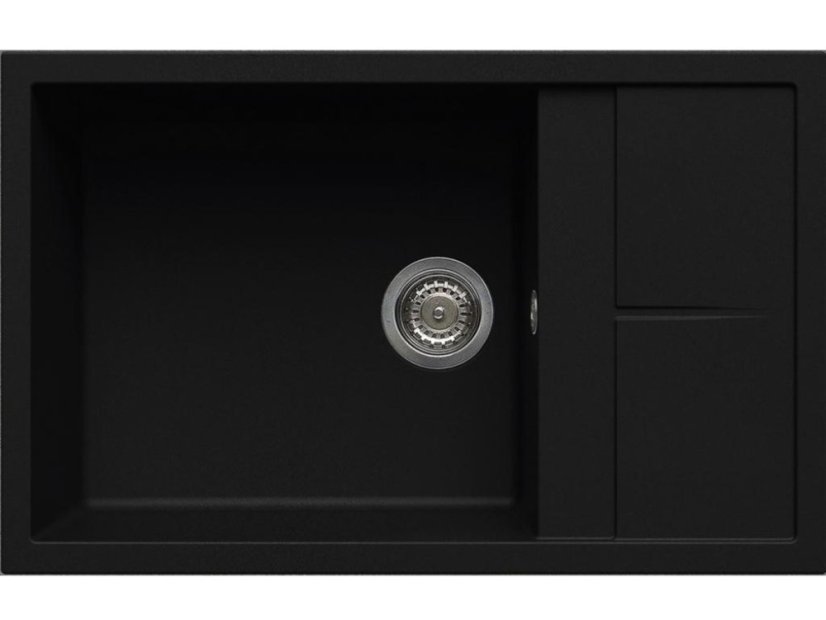 Granitový drez Elleci Unico 310 Full black G40