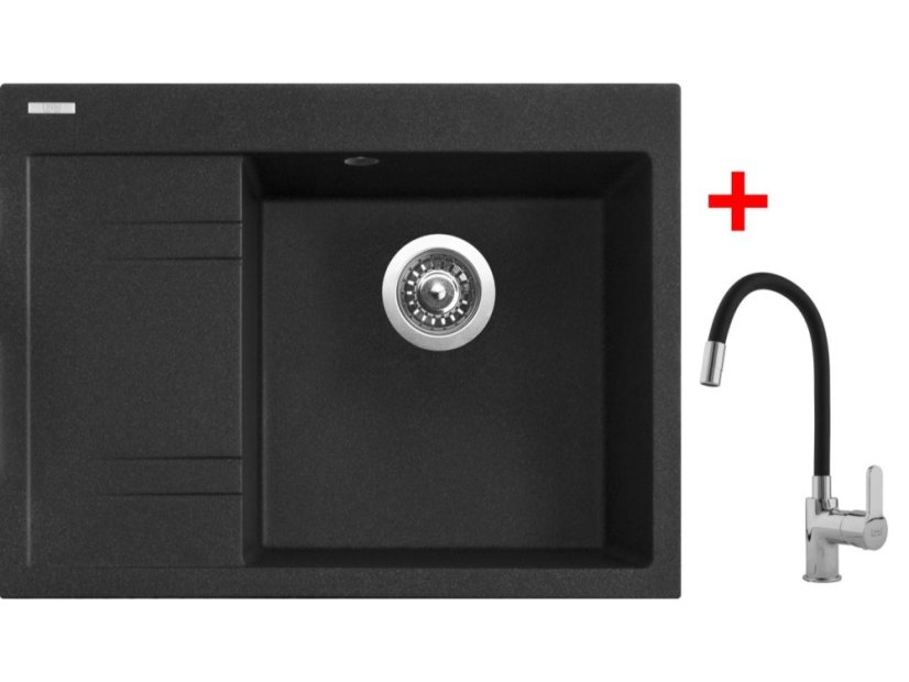 Sinks RIM 650 P Granblack + Flexia