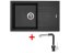 Set Sinks Linea 780 Metalblack + Mix 3 P GR