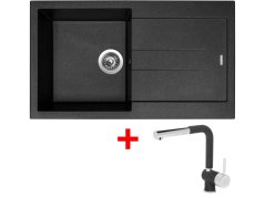 Set Sinks Amanda 860 Metalblack + Mix 3 P GR Set Sinks Amanda 860 Metalblack + Mix 3 P GR