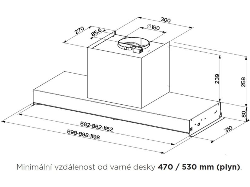 Vestavná digestoř Faber IN-NOVA SMART X A60