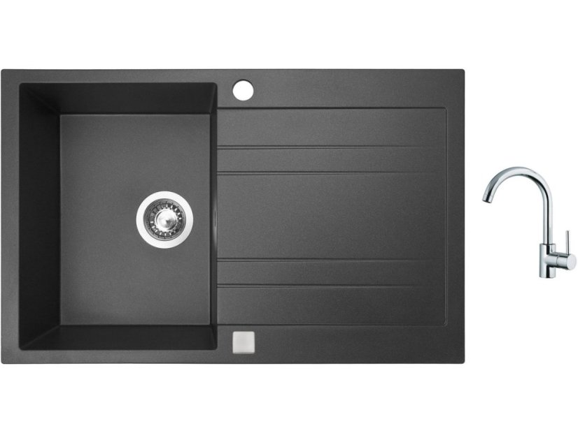 Set Sinks GRANDE 800 Granblack + batéria Sinks MIX 35 chróm
