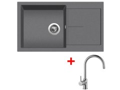 Set Sinks Infinity 860 Titanium + Vitalia Set Sinks Infinity 860 Titanium + Vitalia