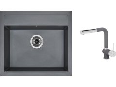 Set Sinks SOLO 560 Titanium + baterie Sinks MIX 3 P Titanium Set Sinks SOLO 560 Titanium + baterie Sinks MIX 3 P Titanium
