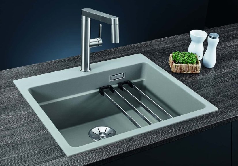 Granitový drez Blanco ETAGON 6 biela soft bez excentru