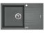 Sinks LINEA 780 XC Titanium + Elasta nerez/čierná