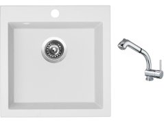 Set Sinks VIVA 455 Milk + batéria Sinks MIX 3 S Chróm Set Sinks VIVA 455 Milk + batéria Sinks MIX 3 S Chróm