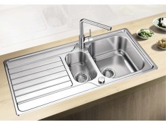 Nerezový drez Blanco DINAS 6 S nerez kartáčovaný s excentrom Nerezový drez Blanco DINAS 6 S nerez kartáčovaný s excentrom
