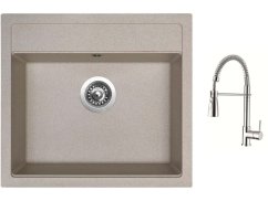 Set Sinks SOLO 560 Avena + baterie Sinks MIX 35 PROF S chrom Set Sinks SOLO 560 Avena + baterie Sinks MIX 35 PROF S chrom