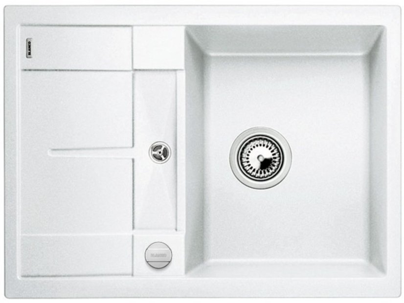 Granitový drez Blanco METRA 45 S Compact biela s excentrom