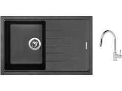 Set Sinks BEST 780 Metalblack + batéria Sinks MIX 35 P chróm Set Sinks BEST 780 Metalblack + batéria Sinks MIX 35 P chróm