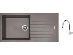 Set Sinks PERFECTO 1000 Truffle + batéria Sinks MIX 35 P chróm Set Sinks PERFECTO 1000 Truffle + batéria Sinks MIX 35 P chróm