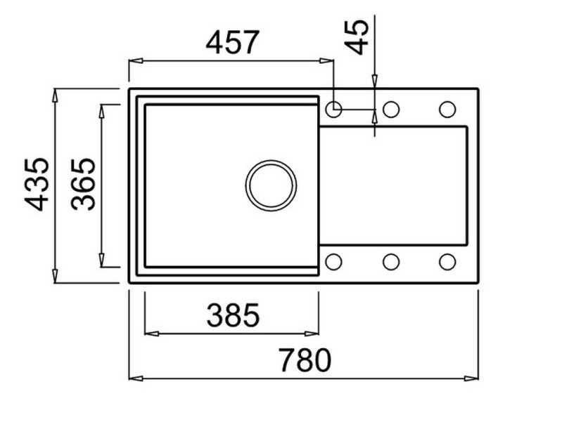 Granitový dřez Elleci Easy 290 G43
