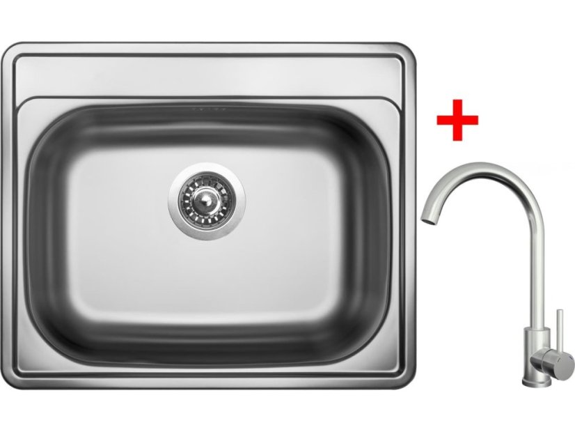 Sinks COMFORT 600 + ARCO celonerezová Sinks COMFORT 600 + ARCO celonerezová