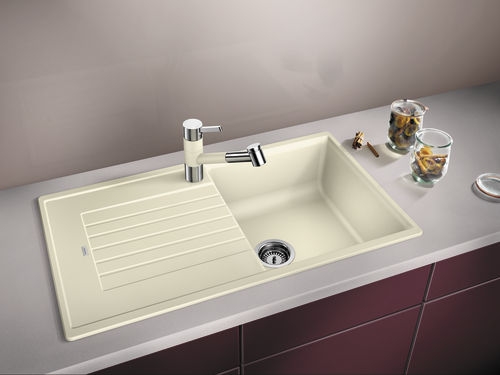 Granitový drez Blanco ZIA 5 S biela soft