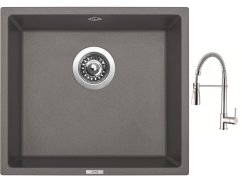 Set Sinks FRAME 457 Truffle + baterie Sinks MIX 35 PROF S chrom Set Sinks FRAME 457 Truffle + baterie Sinks MIX 35 PROF S chrom