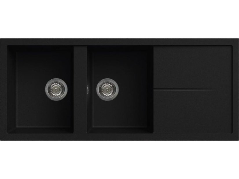 Granitový drez Elleci Unico 500 Full Black G40