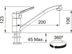 Dřezová baterie Franke FB 250.031 BASIC NEW Chrom - 2