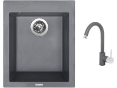 Set Sinks CUBE 410 Titanium + baterie Sinks MIX 35 Titanium