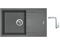 Set Sinks LINEA 780 N Titanium + batéria Sinks MIX 3 chróm Set Sinks LINEA 780 N Titanium + batéria Sinks MIX 3 chróm