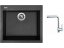 Set Sinks CUBE 560 Granblack + batéria Sinks MIX 3 chróm