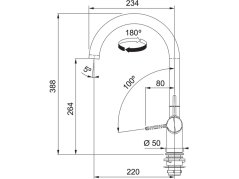 Dřezová baterie Franke FN 4089.902 Active New Matná bílá