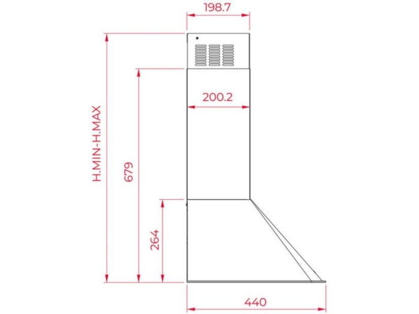 Komínový digestoř Teka DOS 60.2 ATBS - 6