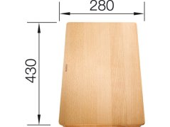 Krájecí deska buk pro SUBLINE 280x430