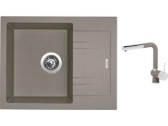 Set Sinks LINEA 600 N Truffle + baterie Sinks MIX 3 P Truffle Set Sinks LINEA 600 N Truffle + baterie Sinks MIX 3 P Truffle