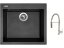Set Sinks CUBE 560 Metalblack + batéria Sinks MIX 35 PROF S chróm