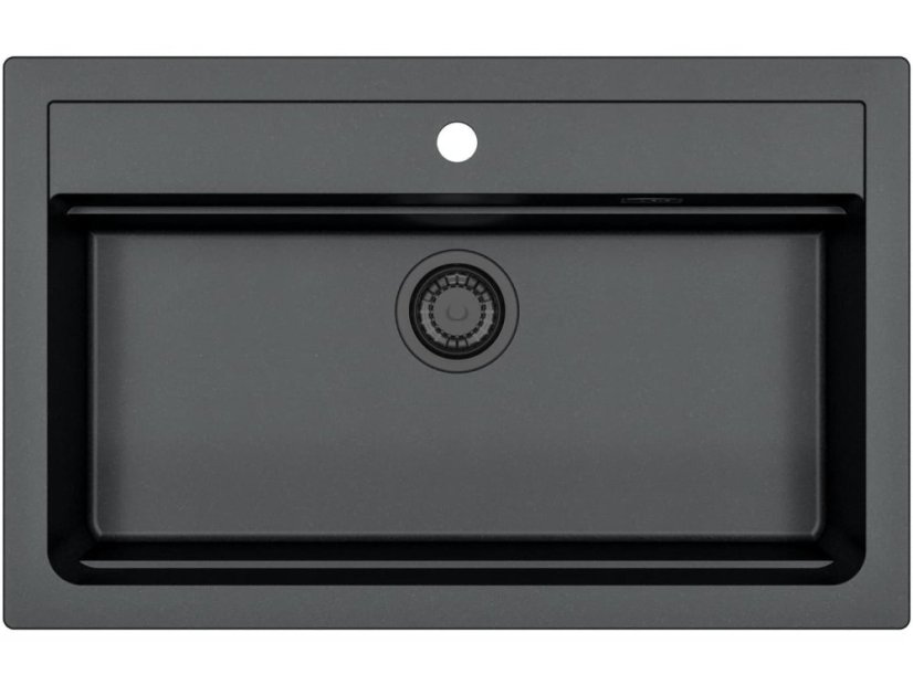 Granitový dřez Alveus Atrox 40 černý 91 - Black edition