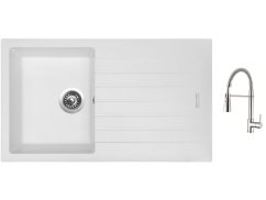 Set Sinks PERFECTO 860 Milk + baterie Sinks MIX 35 PROF S chrom Set Sinks PERFECTO 860 Milk + baterie Sinks MIX 35 PROF S chrom
