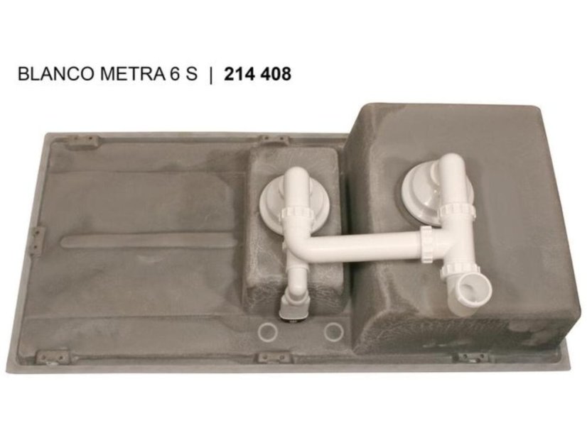 Granitový dřez Blanco METRA 6 S Šedá skála