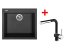 Set Sinks Cube 560 Nanoblack+Mix 3 P Nanoblack