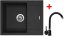 Set Sinks Linea 600 Granblack + baterie Polo GR