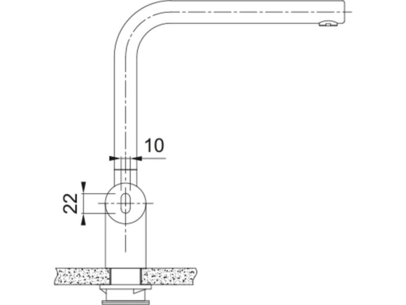 Drezová batéria Franke FC 5489.501 Atlas Neo Sensor